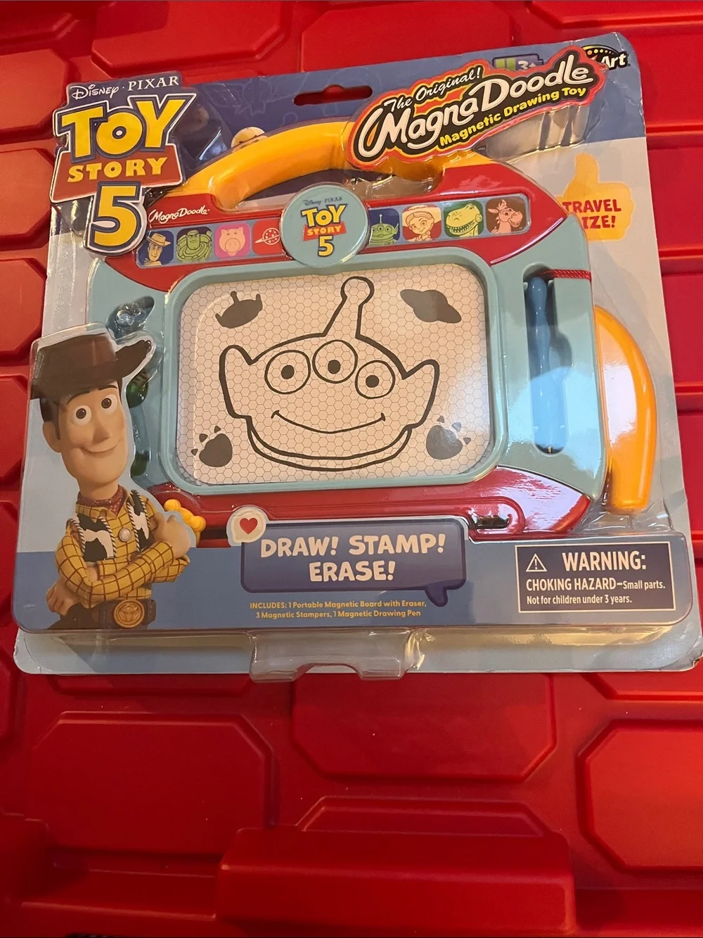Disney Toy Story 5 MagnDoodle Magnetic Drawing Toy - Red, Blue & Yellow